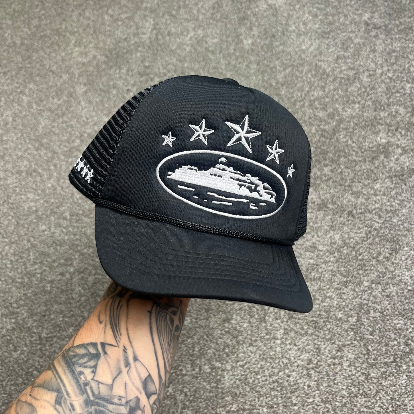 Corteiz 5 Starz Trucker Cap 'Black'