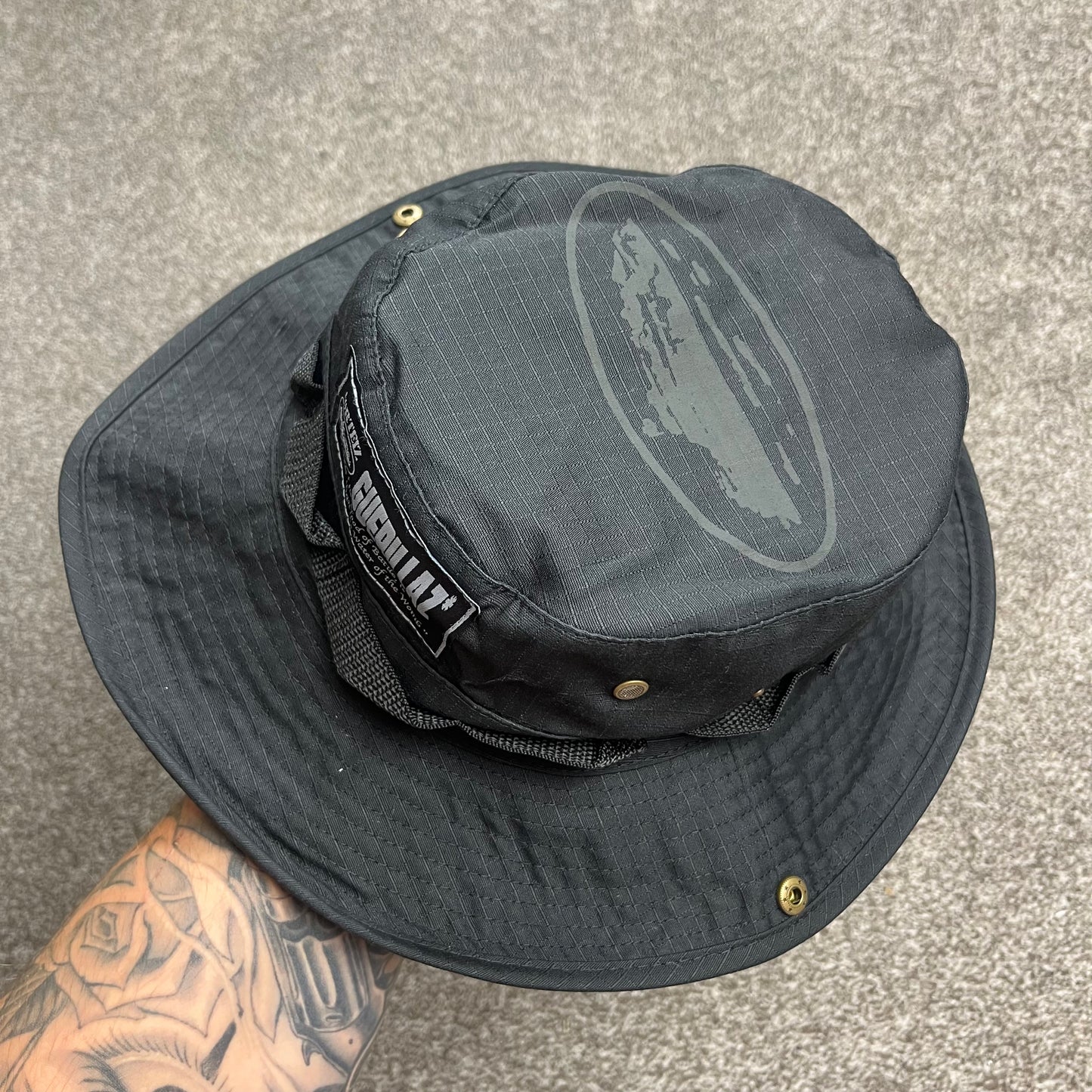 Corteiz Guerillaz Bucket Hat 'Blackout'