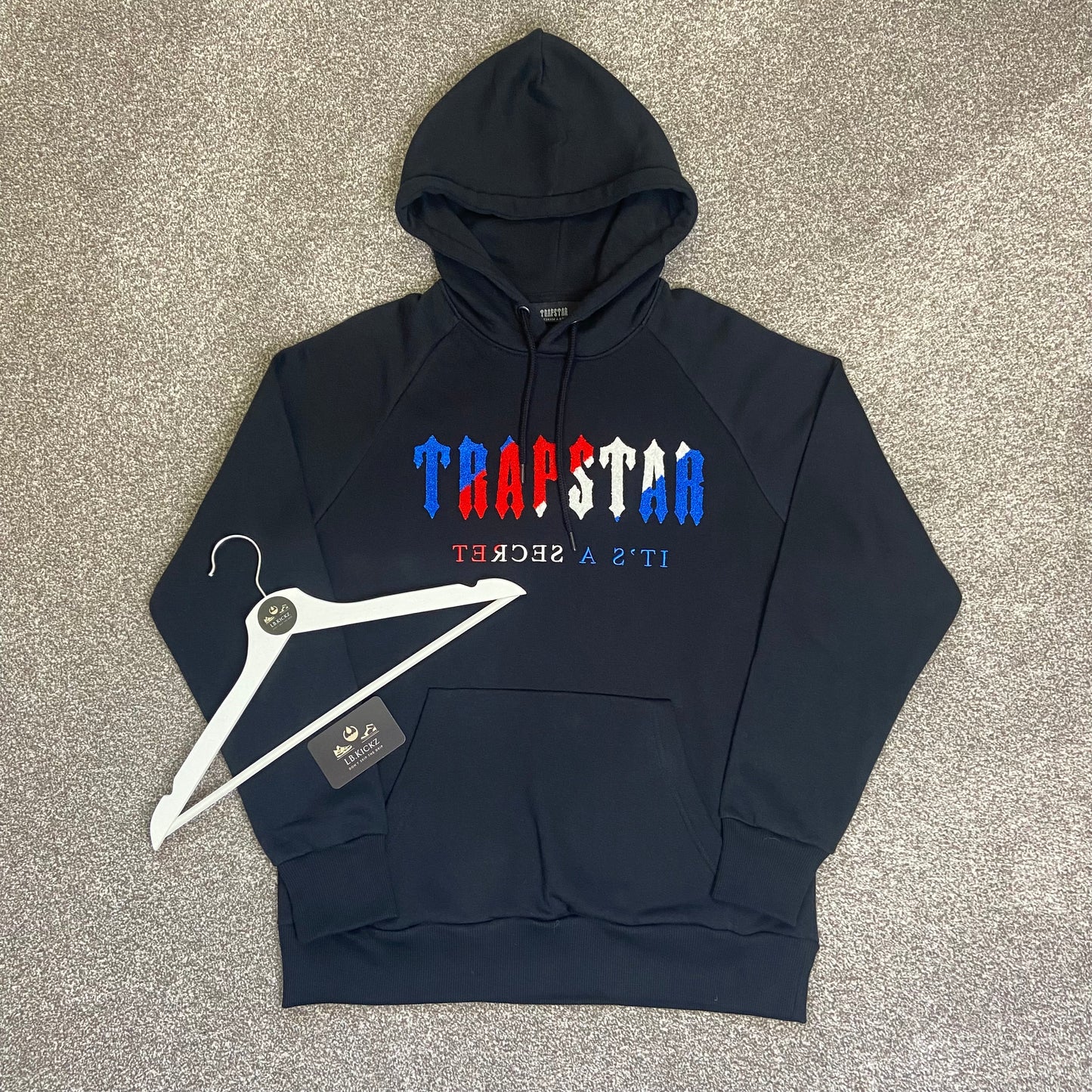 Trapstar Decoded Hoodie 'Black/Blue/Red'